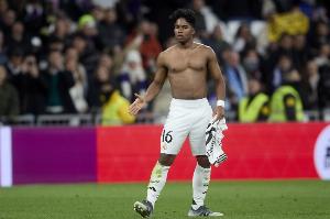 皇马首秀赛季国王杯打进5球，恩德里克是队史第四人